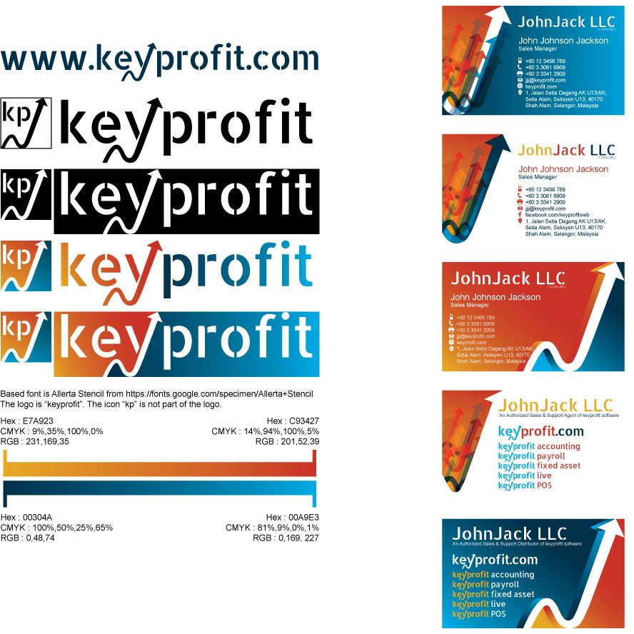 KeyProfit Logo & Name Card
